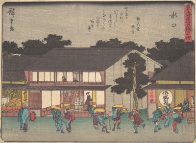 Mizuguchi, co? 1838. , komar. 1838. autorstwa Ando Hiroshige