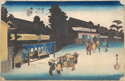Narumi, słynny Arimatsu Shibori? 1832-1833. autorstwa Ando Hiroshige