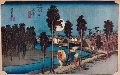 Numazu, Hikure, Żółty Zmierzch, 1831-1834, 1930. autorstwa Ando Hiroshige
