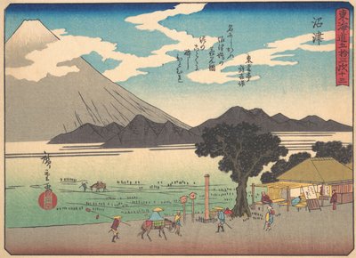 Numazu, z serii Pięćdziesiąt trzy stacje drogi Tokaido, początek XX wieku. autorstwa Ando Hiroshige