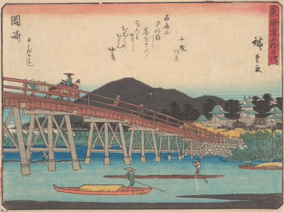 Okazaki, ca. 1838., ca. 1838. autorstwa Ando Hiroshige