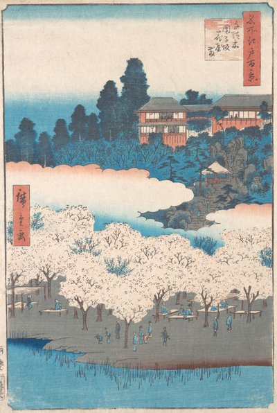 Sendagi Dangozaka, 1856., 1856. autorstwa Ando Hiroshige