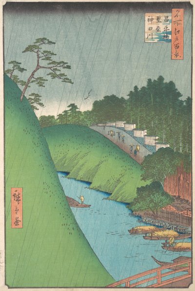 1857 przez wielebnego Kandę. , 1857. autorstwa Ando Hiroshige