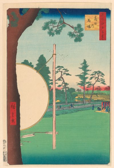 Takata Riding Grounds (Takata no baba) Z serialu Sto słynnych widoków Edo autorstwa Ando Hiroshige