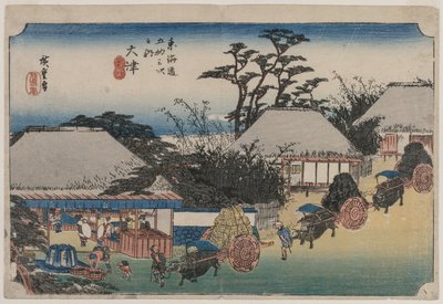 Pięćdziesiąt trzy stacje Tokaido: Otsu, 1833-1834. autorstwa Ando Hiroshige