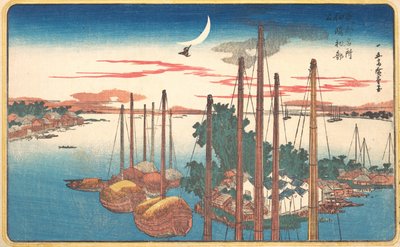 Pierwsza Pieśń Roku o Kukułce w Tsukudajima, 1831., 1831. autorstwa Ando Hiroshige