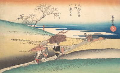 Wioska Yase, ca. 1832., ca. 1832. autorstwa Ando Hiroshige