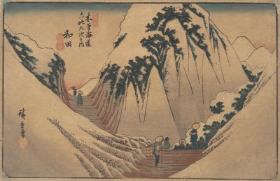 Stacja Wada, ca. 1835., ca. 1835. autorstwa Ando Hiroshige