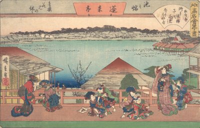 Kobiety..., z cyklu Pięćdziesiąt trzy stacje drogi Tokaido, początek XX wieku autorstwa Ando Hiroshige