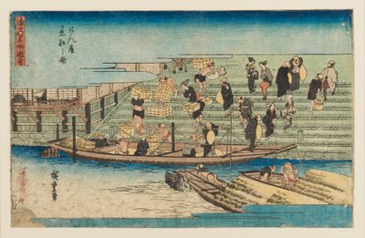 Drzeworyt - Scena rzeczna, 1797-1858 autorstwa Ando Hiroshige