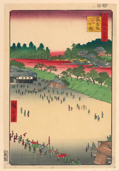 Historia Yatsu Jun c temperatura podłoża w t mięśnie - różnica (mięśnie - różnica - wewnątrz, Yatsukoji) autorstwa Ando Hiroshige