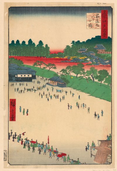Historia Yatsu Jun c temperatura podłoża w t mięśnie - różnica (mięśnie - różnica - wewnątrz, Yatsukoji) autorstwa Ando Hiroshige