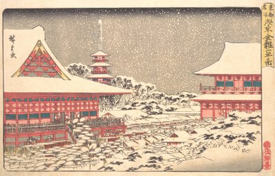 Targi na koniec roku w świątyni Kinryuzan, ca. 1836., ca. 1836. autorstwa Ando Hiroshige