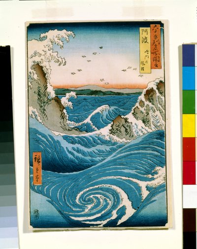 Awa (drzeworyt kolorowy) autorstwa Ando or Utagawa Hiroshige