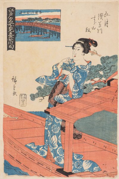 Piąta Brama (maj) autorstwa Ando or Utagawa Hiroshige