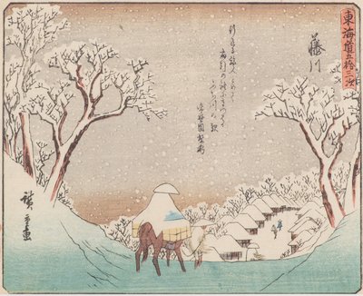 Rzeka Fuji autorstwa Ando or Utagawa Hiroshige