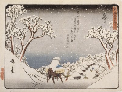 Rzeka Fudżi autorstwa Ando or Utagawa Hiroshige