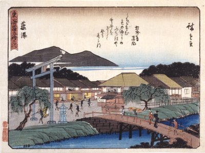 Fujisawa autorstwa Ando or Utagawa Hiroshige