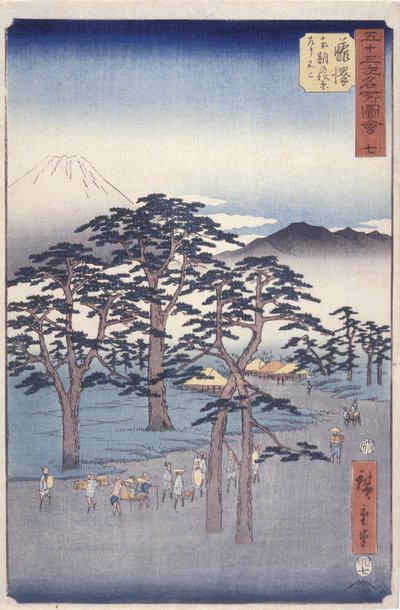 Fujisawa autorstwa Ando or Utagawa Hiroshige