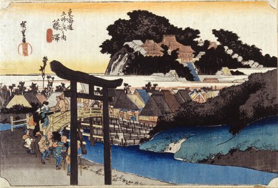 Fujisawa autorstwa Ando or Utagawa Hiroshige