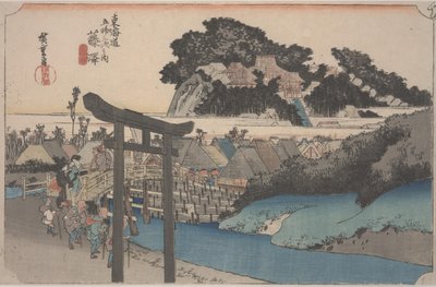 Fujisawa autorstwa Ando or Utagawa Hiroshige