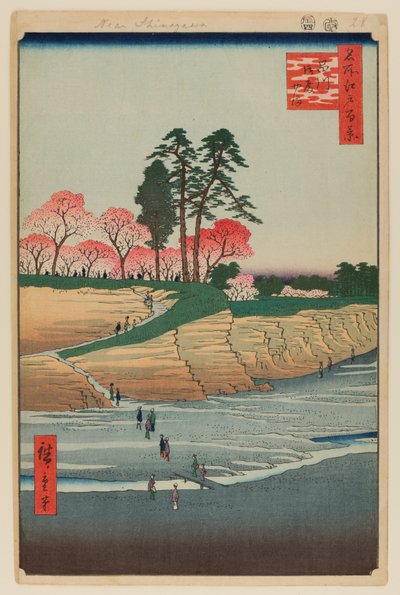 Gotenyama, Shinagawa autorstwa Ando or Utagawa Hiroshige