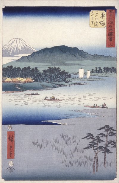 Hirazuna autorstwa Ando or Utagawa Hiroshige