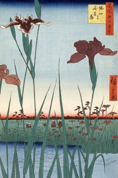 Horikiri s jest r Den przez Hiroshige Utagawa autorstwa Ando or Utagawa Hiroshige