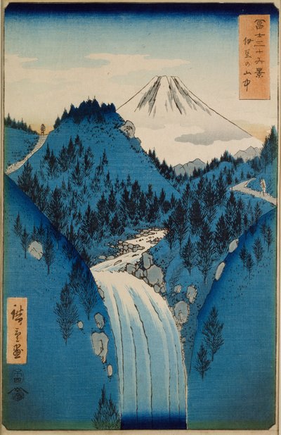 W górach prowincji Izu autorstwa Ando or Utagawa Hiroshige