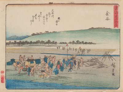 Kanaya autorstwa Ando or Utagawa Hiroshige
