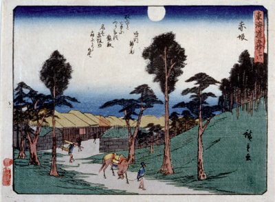 Zezwól Urban Serie s, Akasaka autorstwa Ando or Utagawa Hiroshige