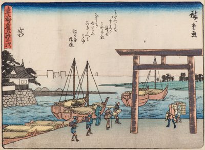 Miya autorstwa Ando or Utagawa Hiroshige