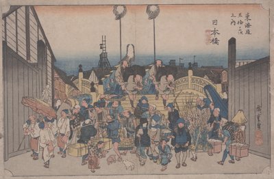 Scena poranna autorstwa Ando or Utagawa Hiroshige