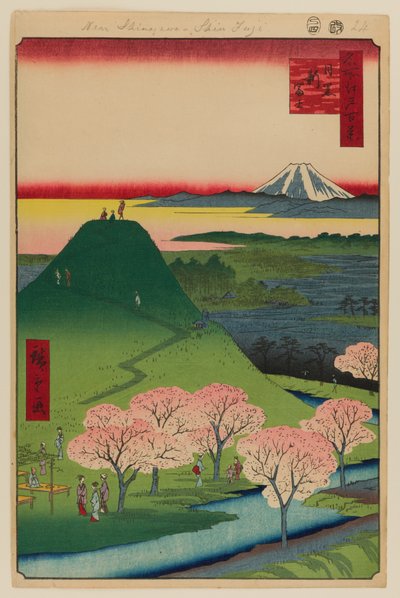 New Fuji, Meguro autorstwa Ando or Utagawa Hiroshige
