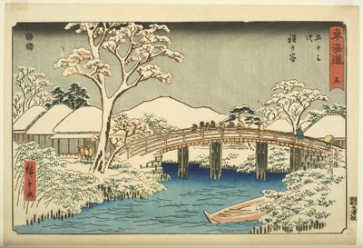 z. 5, Katabira: Tekatabira Rian d Katabira B Rige (Katabira, Katabira wa Katarabashi) autorstwa Ando or Utagawa Hiroshige