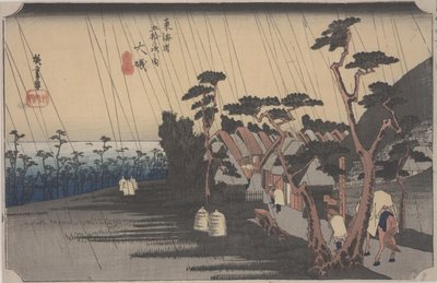 Oiso autorstwa Ando or Utagawa Hiroshige