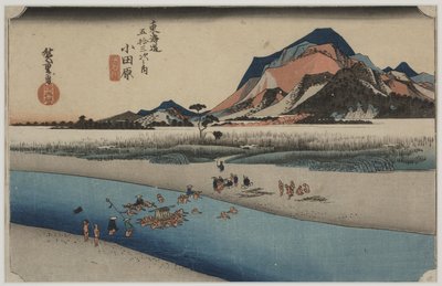 Rzeka Sakawa autorstwa Ando or Utagawa Hiroshige