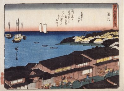 Shinagawa autorstwa Ando or Utagawa Hiroshige