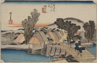 Shinmachi B autorstwa Ando or Utagawa Hiroshige