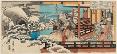 Urodził się Taira no Kiyomori i urodził się SP autorstwa Ando or Utagawa Hiroshige
