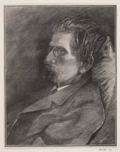Portret J.P. Jacobsen autorstwa André Bork
