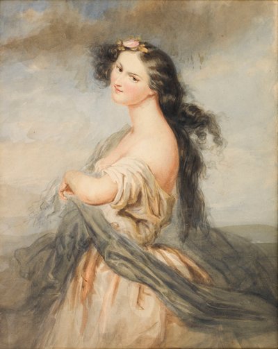 Portret Juliette Drouet 1806-1883. autorstwa André Charles Voillemot