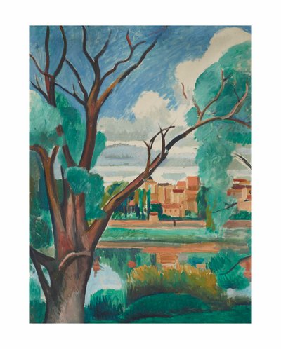 Brzegi Sekwany w Carrières-sur-Seine autorstwa Andre Derain