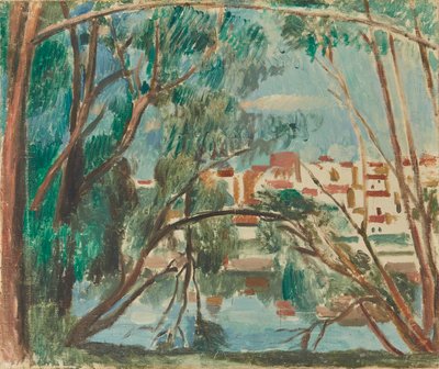 Brzegi Sekwany w Carrières-sur-Seine autorstwa Andre Derain