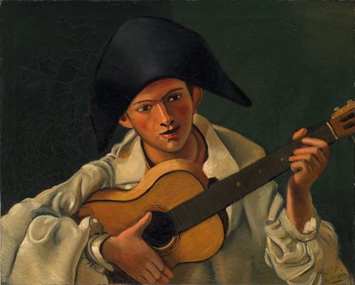 Popiersie arlekina z gitarą autorstwa Andre Derain