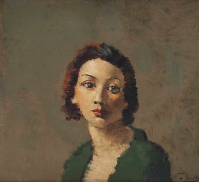 Rudzielec w zielonym gorsecie autorstwa Andre Derain