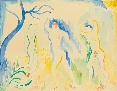 Trzech kąpiących się autorstwa Andre Derain