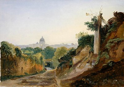 Widok na Rzym z Arco Oscuro autorstwa André Giroux