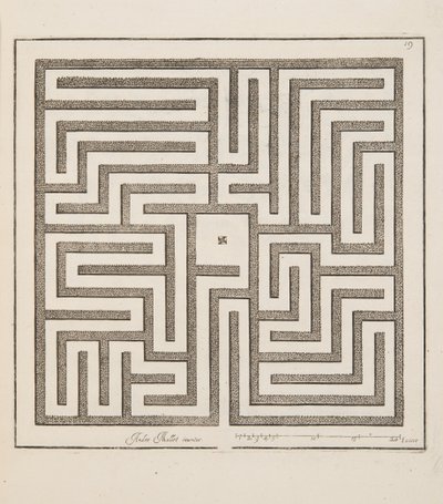 Projekt dla Parter, z Theater des Plans et Jardinages, wyd. 1652 (rycina) autorstwa André Mollet