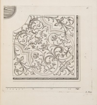 Projekt dla Parter, z Theater des Plans et Jardinages, wyd. 1652 (rycina) autorstwa André Mollet